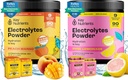 KEY NUTRIENTS Ultimate Hydration & Recovery Electrolyte Bundle – トロピカル・ピーチ・マンゴー & フレッシュ・ピンク・レモネード, 砂糖フリー, 90 個々にサービング