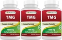 ベストナチュラルTMGトリメチルグリシン(Betaine Anhydrousとして)1000mgサービング - 120カプセル - 健康的なホモシースタインレベル&メチル化サポート(120カウント)