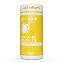 UpNourish Liposomal Vitamin D3 5000 IU Softgels - 1年の供給  有機ココナッツオイル注入ビタミンDサプリメント - サポート骨、歯科、心臓、気分&免疫の健康 - 非GMOグルテンフリー - 365カラット