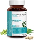 バイオビタリア植物は、男性と女性のためのNeem 1000mgカプセルを基づかせていました | サプリメント | サポート健康 & 解毒を促進 - 60ビーガンカプセル