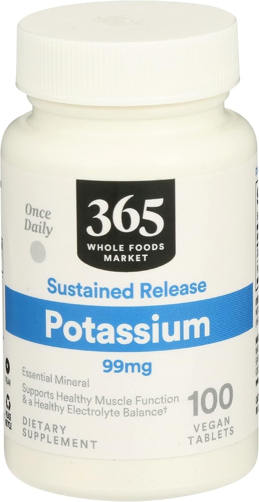 365 Everyday Value, Potassium 99mg, 100 ct