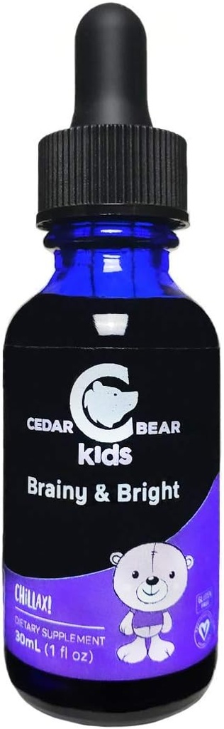 Cedar ベア ブレイニー & 子供のための明るい - サポート カルムとメンタル フォーカス 1 FL Oz