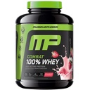MusclePharm Combat 100%の乳清蛋白質の粉、いちごのクリームの味、Whey蛋白質の隔離剤、女性及び人のための高い蛋白質の粉、グルテンフリーの5 lb、70のサービングとの速い回復及び筋肉利益