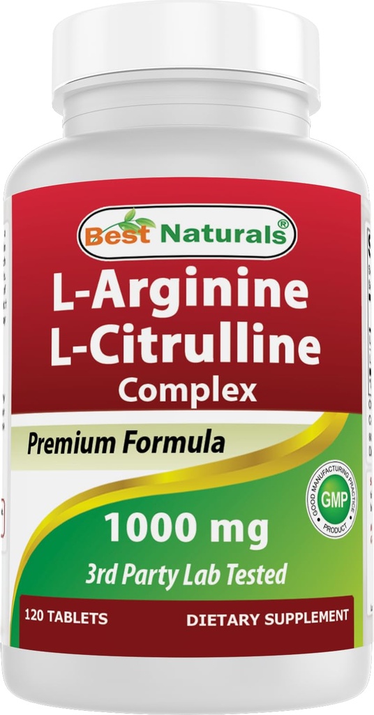 最高のナチュラルアルギニンシトルリンコンプレックス1000 Mg 120錠