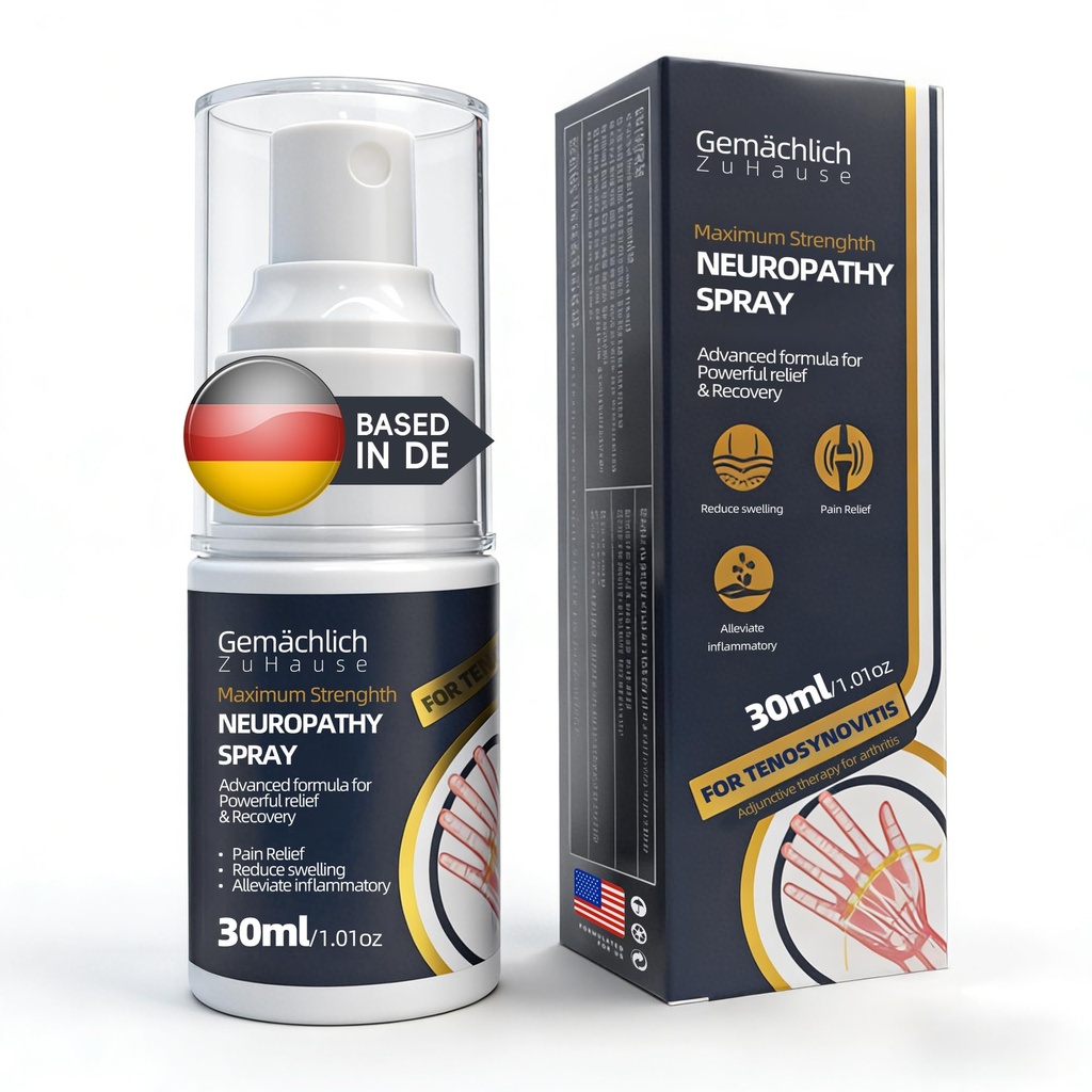 NDC Listed Wrist and Hand Pain Relief Arnica Spray - Maximum Strength Arnica for Carpal Tunnel and Mommy Thumb - Instant Warming for Trigger Finger Stiffness - Non Sticky Formula 30 mL