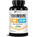 Healthfare Yohimbine HCL 5mg | 240 ビーガンカプセル | 最大強度フォーミュラ | ビーガン, 非GMO, グルテンフリー | アメリカ製