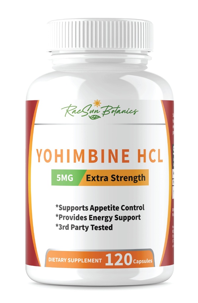 Yohimbine HCLの樹皮のエキスの余分強さの補足5mg x 120ctのカプセルの優れた脂肪質のバーナー、減量、食欲制御、男性サポート、エネルギーおよび多く