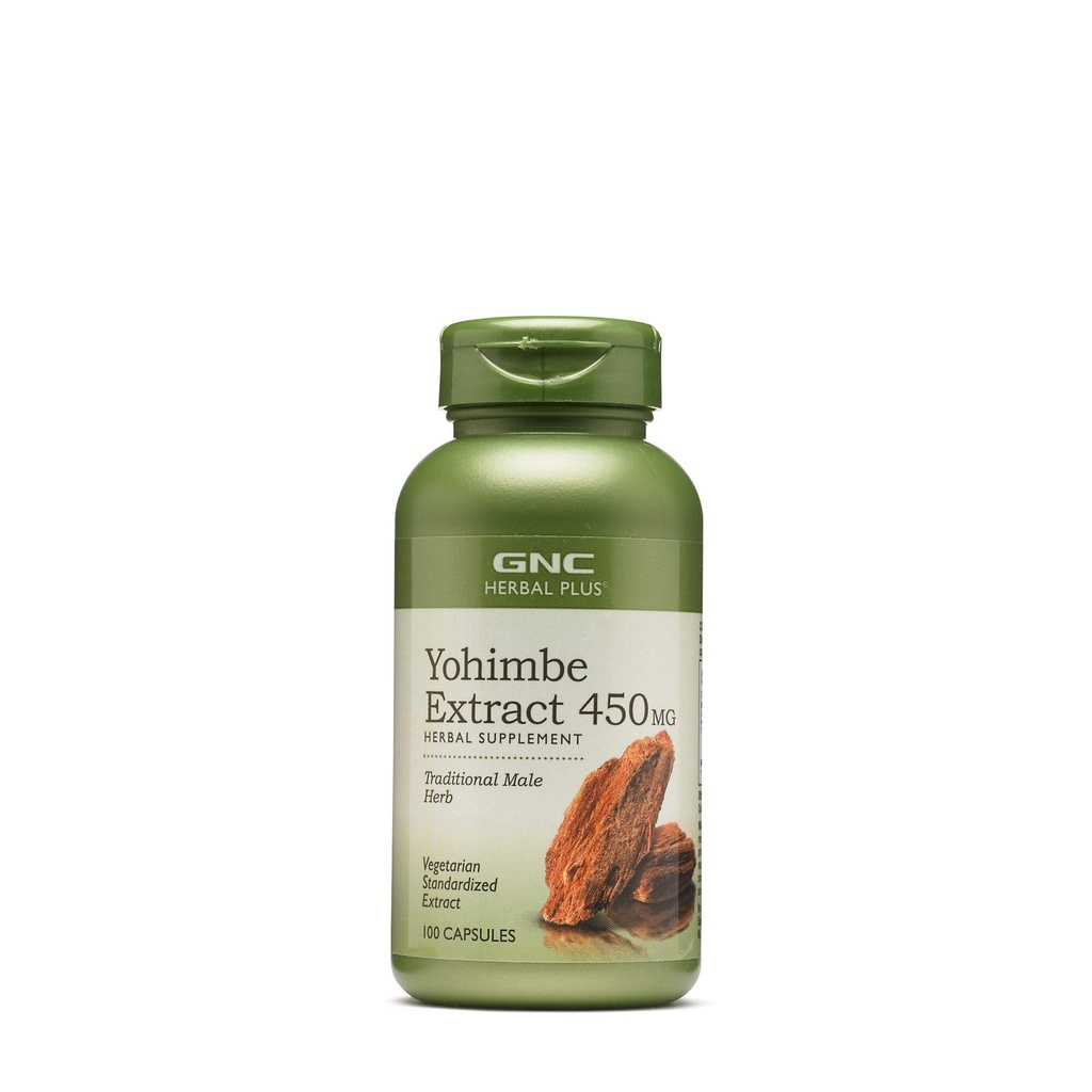 GNCの草のプラスのYohimbeのエキス450のmg (100のカプセル)