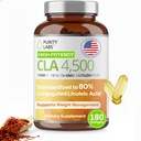 純度の実験室CLAは4500MG -非GMOのSafflowerオイル-サポート エネルギー、減量、中心の健康および筋肉健康- 180を補います ソフトジェル