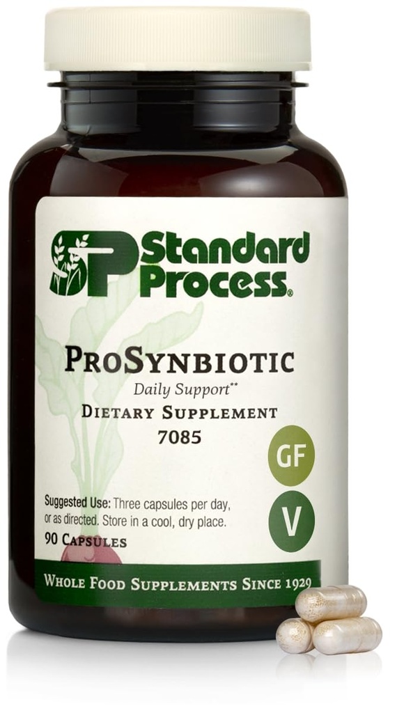 標準的なプロセス ProSynbiotic - 全食糧腸、免疫サポート、消化および消化器の健康およびBifidobacterium、Chicory Root、LactobacillusのAcdophilusおよびインリン-ベジタリアン- 90のカプセル