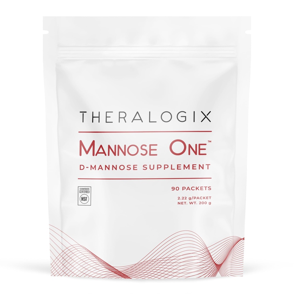 Theralogix Mannose 1 D-Mannose パウダー - 90 日の供給 - 2,000 mg D-Mannose* - NSF 認定 - 90 パケットで尿路の健康をサポート