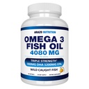 アラゾー栄養ワイルドキャッチオメガ3フィッシュオイル - 60ソフトジェル - 4,080mgハイEPA 1200mg DHA 900mgレモン風味バープレスSoftgels