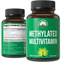 メチル化されたMultivitamin + Methylated Bの複雑な補足。 Trimethylglycine(TMG)、L Methylfolate、メチル B12 + B1 + B2 + B6 ビタミン + コリン。 女性&男性のためのMTHFRサプリメント。 ビーガンカプセル