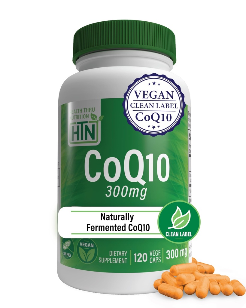 健康のThru Nutrition CoQ-10 300mg - 120カプセル  高周波Ubiquinone Coenzyme Q10 | 細胞エネルギーと抗酸化保護をサポート | 非GMO、大豆フリー、ビーガン、グルテンフリー