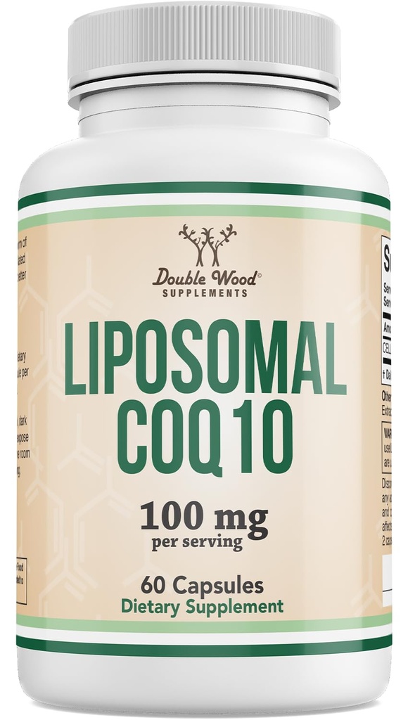 酸化防止のためのリポソームCoQ10の補足及びエネルギー サポート(サービングごとの100mg、60日の供給)、第三者はテストしましたり、Veganの金庫、二重木による非GMO