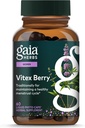 Gaia Herbs Vitex Berry - Supports Hormone Balance & Fertility in Women - 60 Vegan Liquid Phyto-Capsules (30-Day Supply)
