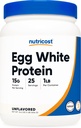 Nutricost Egg White Protein Powder 1lb (Unflavored) - Non-GMO, Gluten Free
