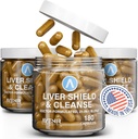 Avenir Nutrition Liver Shield & Cleanse | ハーバル・ライバー・クレンジング・デトックス & 修理用サプリメント | ミルク・アッザ&アーティチョーク・エキスサプリメント | 脂肪肝 & 健康サポート | 男性と女性のための180カプセル