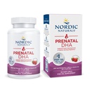 Nordic Naturals Prenatal DHA、いちご - 90 ソフトジェル - 830 mg Omega-3 + 400 IU ビタミンD3 - Non-GMO - 45 サービング