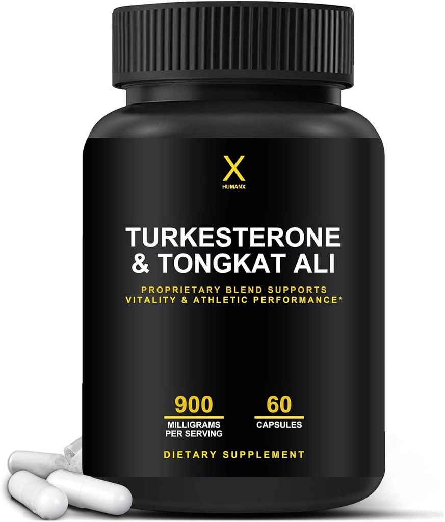HUMANXのTurkesterone及びTongkatアリ900mg - エネルギー、スタミナ、および筋肉回復および成長を支えて下さい-Turkesteroneの補足-Tongkatのアリの補足-長いジャックのエキス(Eurycoma Longifolia)