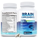 記憶および焦点のための18-in-1頭脳の補足–アルファGPC、Bacopa、GinkgoのBiloba、ライオンのマネ、ビタミンB6及びB12の向知性の健康、精神的な明快さ ビーガン、非GMO