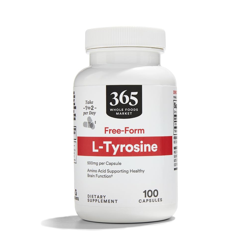 全食品市場、Lチロシン500Mg、100カプセルによる365