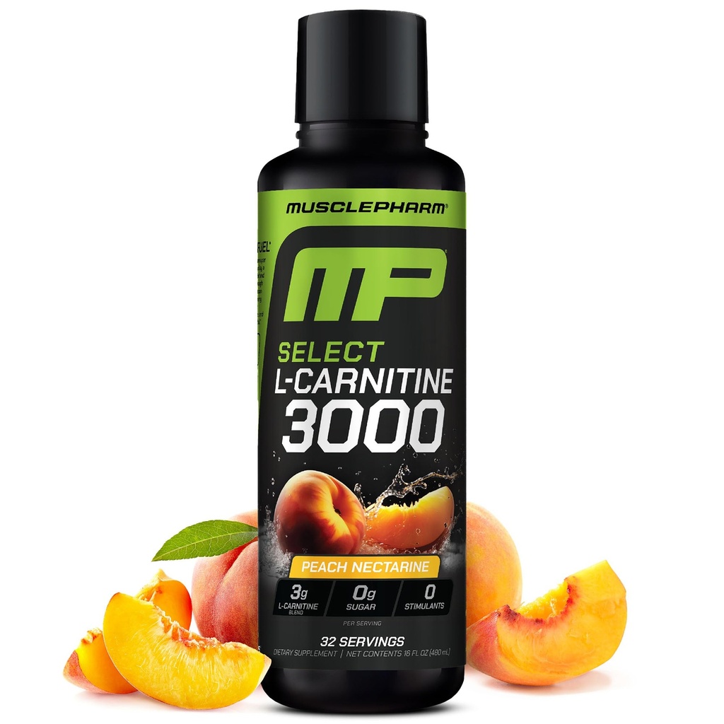筋肉 Pharm L カルニチン 3000、高性能のための最終的な液体 L カルニチンの補足、サポート Metabolism、水和及びエネルギー、ゼロ砂糖、低カロリー、ピーチ Nectarine の味、32 のサービング