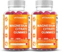 Vitamatic マグネシウムのクエン酸塩はサービングごとの 600mg - 60 の計算-健康な弛緩、筋肉、骨およびエネルギー サポートを促進します(2 のパッケージ)