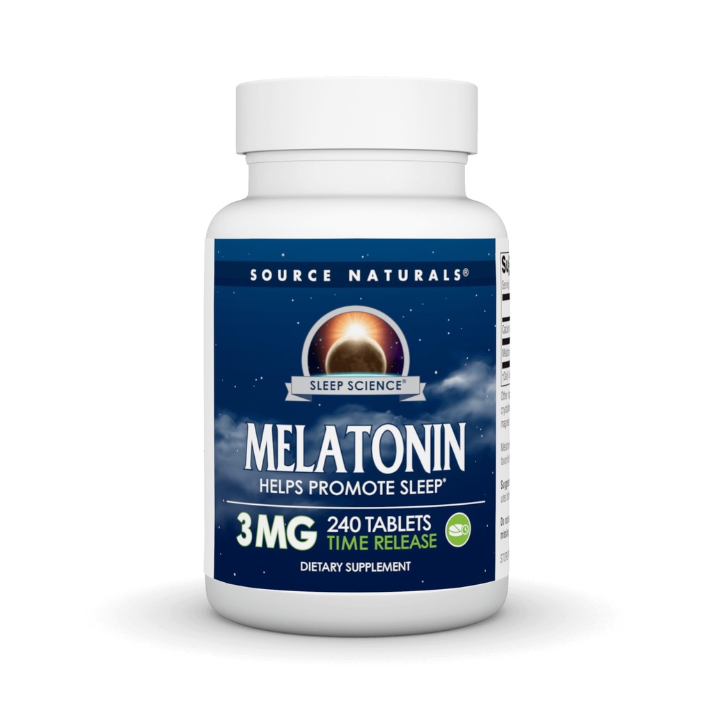源のNaturalsの時間によって解放されるMelatonin 3のmg - 240の時間解放のタブレット