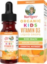 MaryRuth Organics USDA Organic Vitamin D3 Liquid Drops for Kids | 640 IU Vitamin D3 perサービング | Kids Immune Support & Bone Health Supplement | 年齢4〜13 | 0.5oz | 30の摂食のために処方
