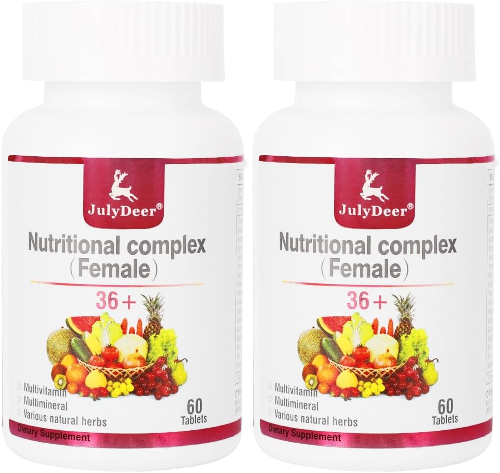 女性のための1つの毎日のタブレットのMultivitamin - ビタミンA、C、D、EおよびBコンプレックス、亜鉛及び多くとの完全なMultimineral - 女性の免疫、毛、皮及び釘、消化+ベジタリアン - 2本のびん