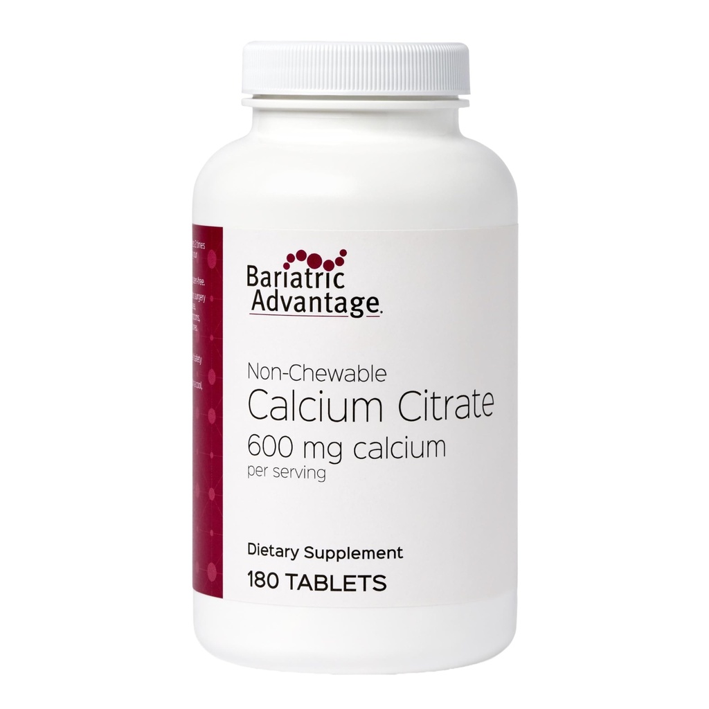 有毒な利点の非Chewableカルシウム クエン酸塩-Bariatricの外科患者のため-ビタミンD3と役立つごとの600のmgカルシウム-ミネラル補足- 180のタブレット