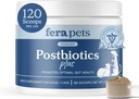 犬と猫のためのプレバイオティクスプラスFeraペットのPostbiotics - スリッパエルム - 最適な消化の健康と炎症反応を促進 - 免疫を強化 - 120 Scoops