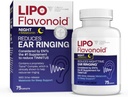 Lipo-Flavonoid Nighttime PM for Tinnitus Relief - Sleep Aid with Melatonin, Bioflavonoids, & Vitamin C - Ringing in The Ears, Ear Health, & Relaxation - Use with Lipo-Flavonoid Plus - 75 Caplets