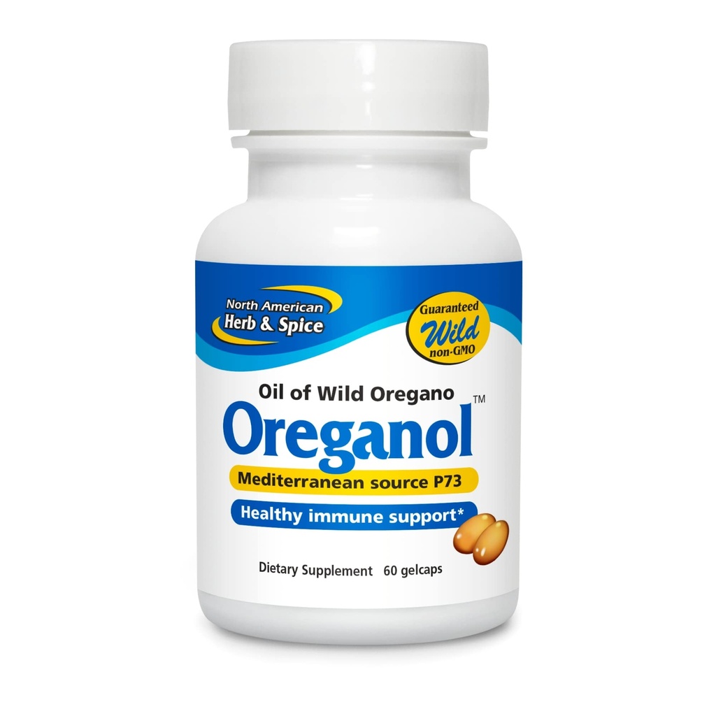 北アメリカのハーブおよびスパイス、Oreganol P73ゲル カプセル、60計算