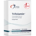 健康Trifolamin B12 + Folate Lozenges - 3000mcg B12(Three Forms) + MTHF Methylfolateサプリメント - おいしいオレンジ風味、高速溶融錠(60 Lozenges)