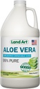 Land Art - Pure Aloe Vera Juice Unflavored – Cold-Processed - 99.7% Organic Aloe Vera Inner Fillet from Fresh Texas Leaves – Digestive Health, Detox and Natural Wellness – 64 fl oz