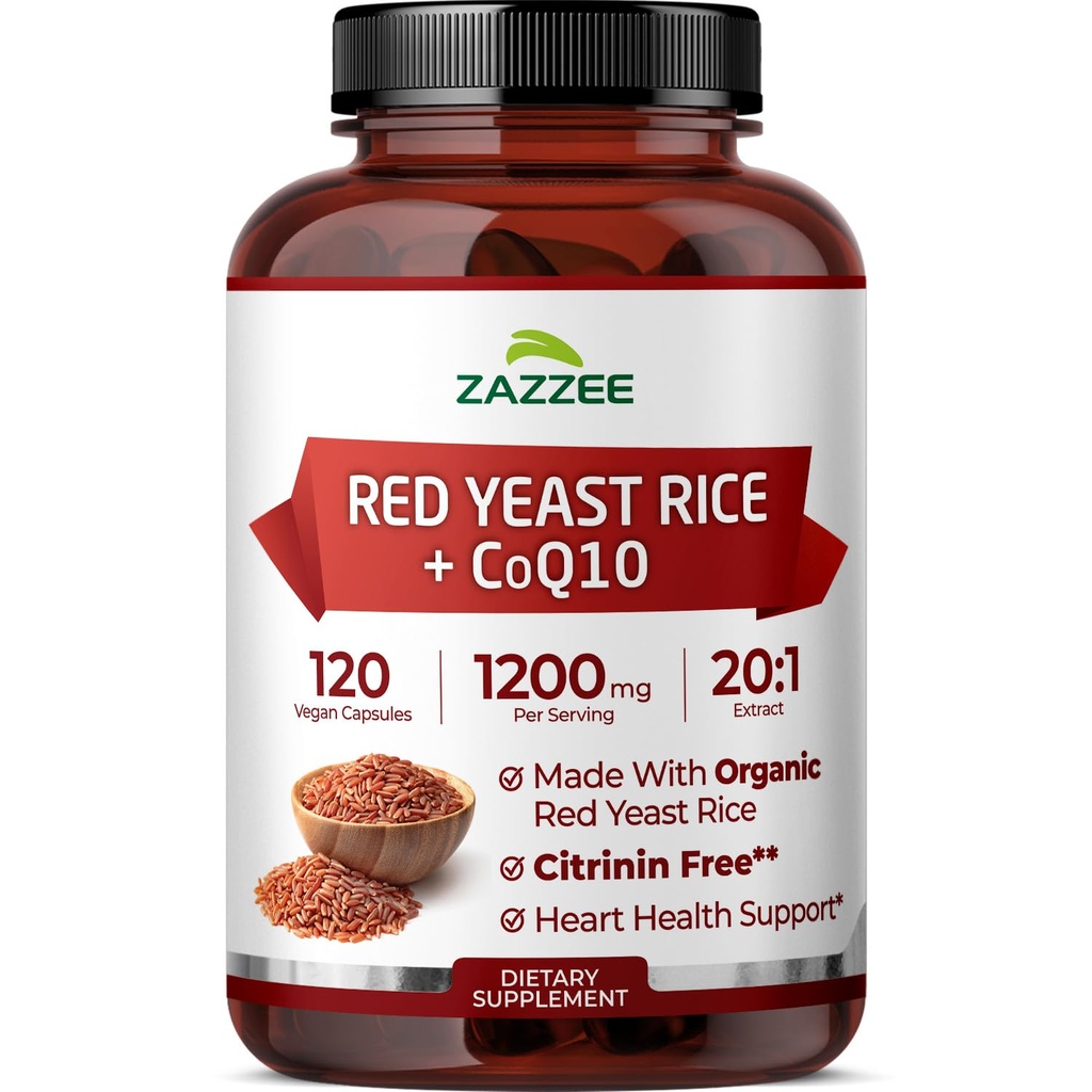 CoQ10 - 20Xの余分な強さの赤いイースト米はNiacin CoQ 10および高められた吸収のためのBioPerineと1200mgの赤いイースト米の補足-非GMOビーガン及びISOの実験室によってテストされる(75のサービング)を集中しました