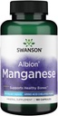 Swanson AlbionのChelatedのマンガンのGlycinate 40のミリグラム180のカプセル