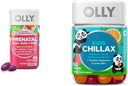 OLLY Prenatal Multivitamin Softgels and Kids Calming Gummies Bundle (60+50カウント)