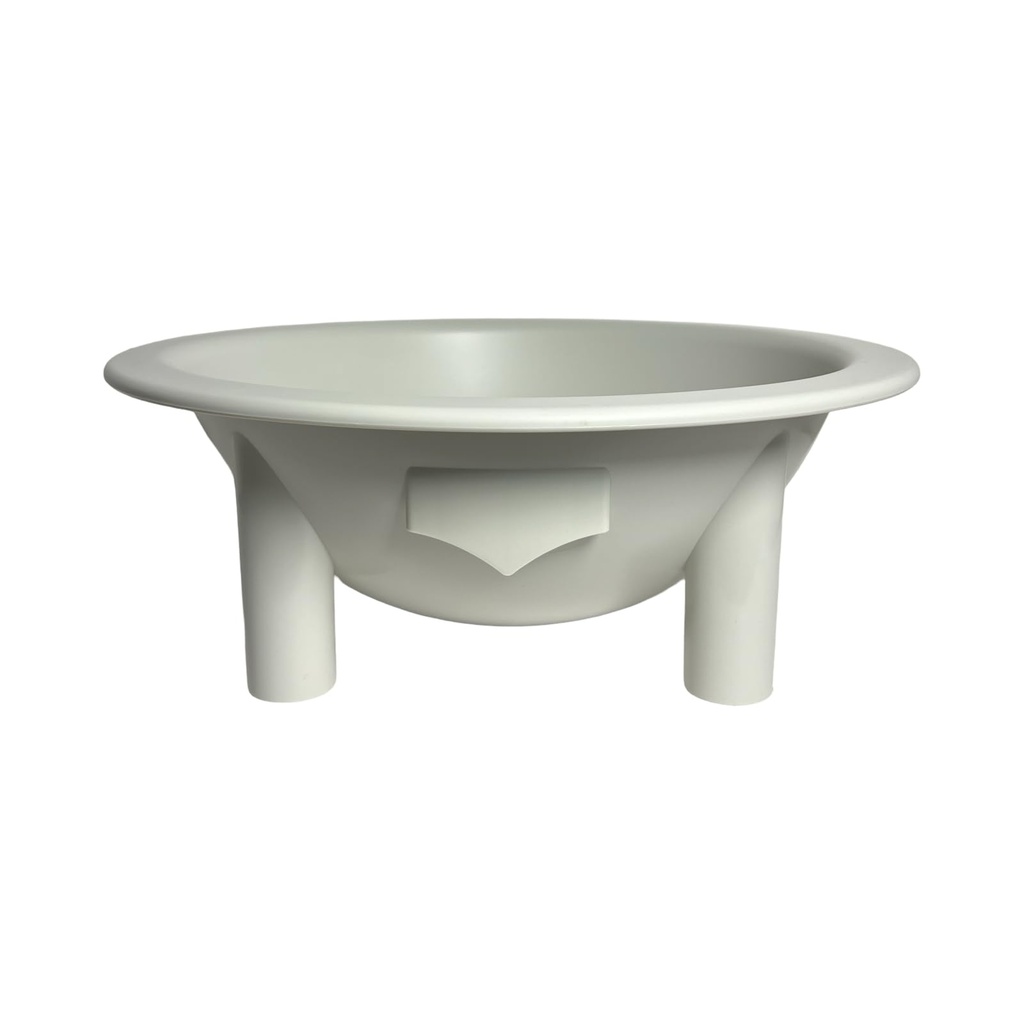 Kavafied Tanoa - Traditional Kava Bowl, 1.5 Gallons, Food Safe PP, 15"x15"x5.5" (Ewa Beach White)