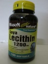 MASON NATURALレシチン1200mg - 健康な心臓血管系は、肝臓と生殖の健康、100 Softgelsを促進します