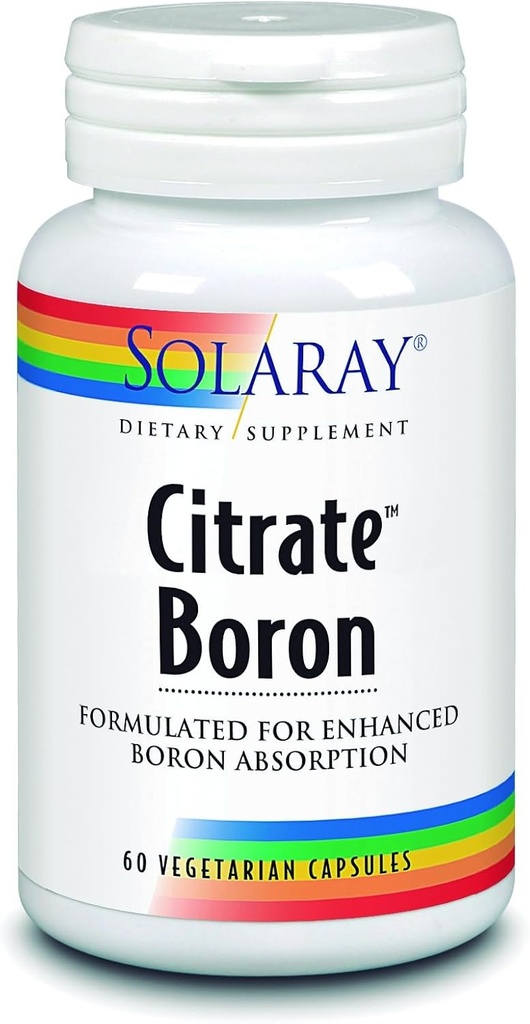 Solaray Biocitrateのホウ素の補足、3mg、60の計算