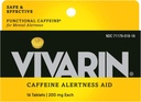 Vivarin、カフェインの丸薬、線量ごとの200mgカフェイン、安全そして効果的にあなたがAwake、砂糖無し、カロリーまたは隠された原料、エネルギー補足、16のタブレット(6パック)とどまるのを助けます