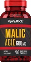 パイピングロック リンゴ酸カプセル | 600mg | 200Pills | Non-GMO、グルテンフリーサプリメント