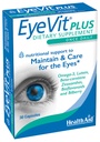 EyeVit Plus - ファーストデイリーアイヘルスサプリメント | 30カプセル | オメガ3、ルテイン、ベータカロテン、ゼアキサンチン、バイオフラボノイド、ビルベリーが含まれています