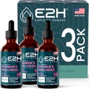 E2H すべての自然な女性の健康、ホルモンのバランスおよびPMSは黒いCohosh、ドン・キーおよび熱い抜け目がない救助のためのLicoriceの根との救助を(3本のびん)支えます
