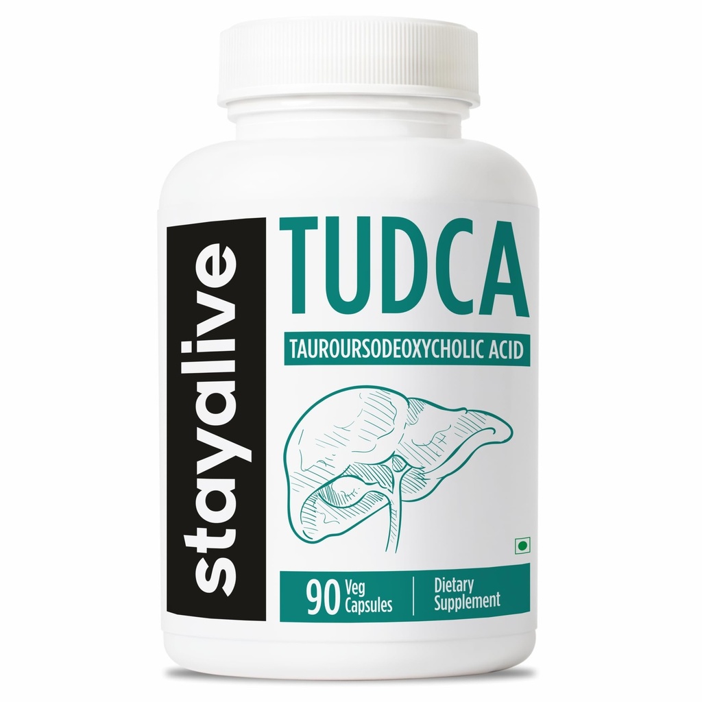 生きているTUDCAのカプセル500mgのTauroursodeoxycholicの酸のベール ソルト、人および女性のための90の計算、非GMO及びグルテンフリーTUDCAの補足をとどまって下さい