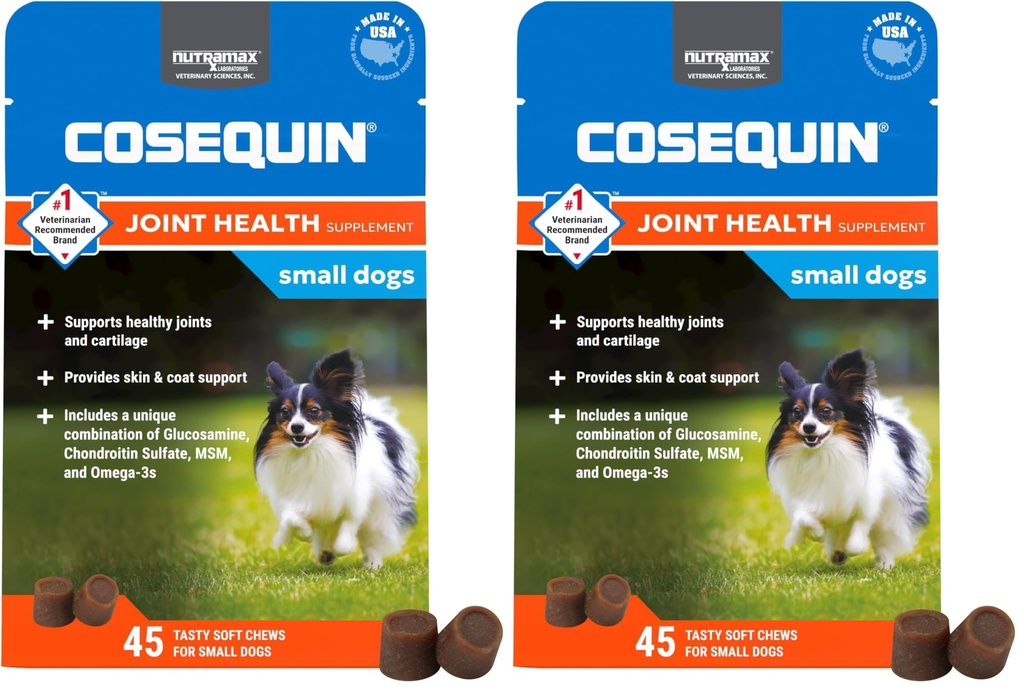 Cosequin Minis ソフト 咀嚼 MSM プラス Omega3,45 カウント (パッケージ 2)