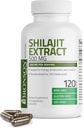 Bronson Shilajit Extract 500 MG サービングあたり, エネルギー生産をサポート & 死亡率, に標準化 20% 総酸, 非GMO, 120 ベジタリアンカプセル